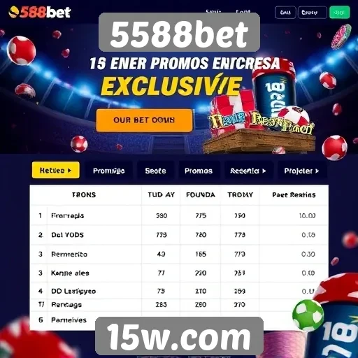 Plataforma 5588bet destaca suas promoções exclusivas